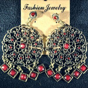 Bohemian vintage style earrings